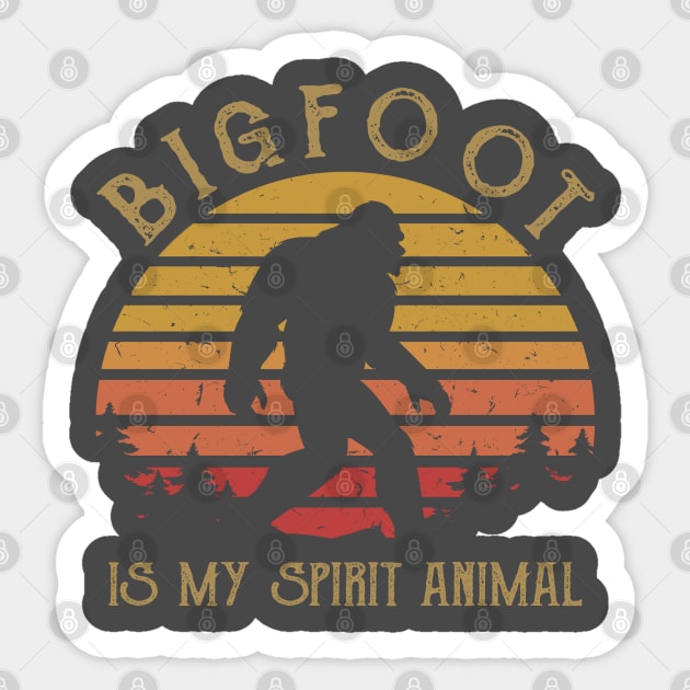 Bigfoot is my spirit animal Sticker by JameMalbie